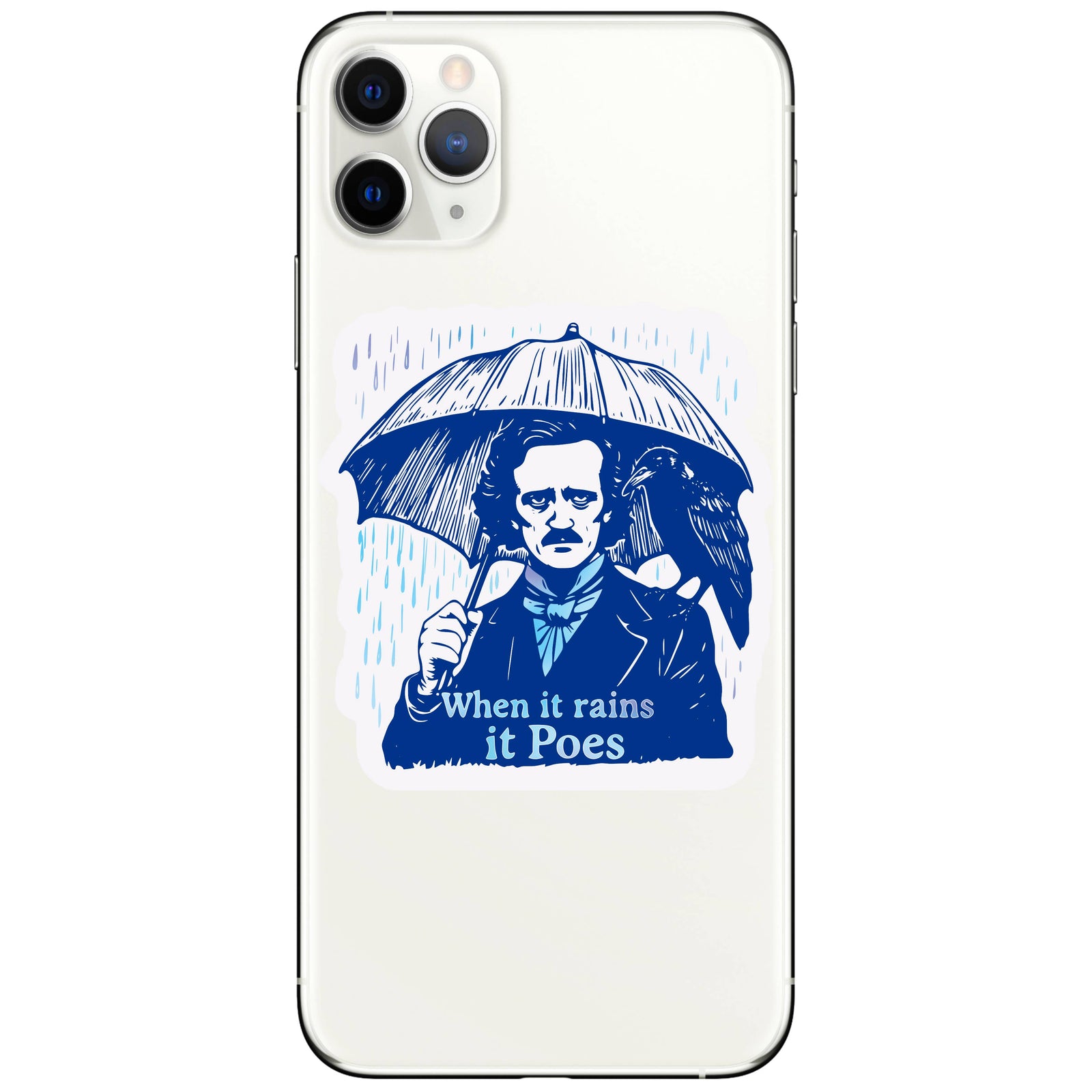 Edgar Allen Poe High Quality Vinyl Sticker