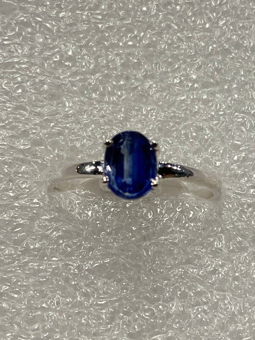 Gem-Cut Kyanite Sterling Silver Ring