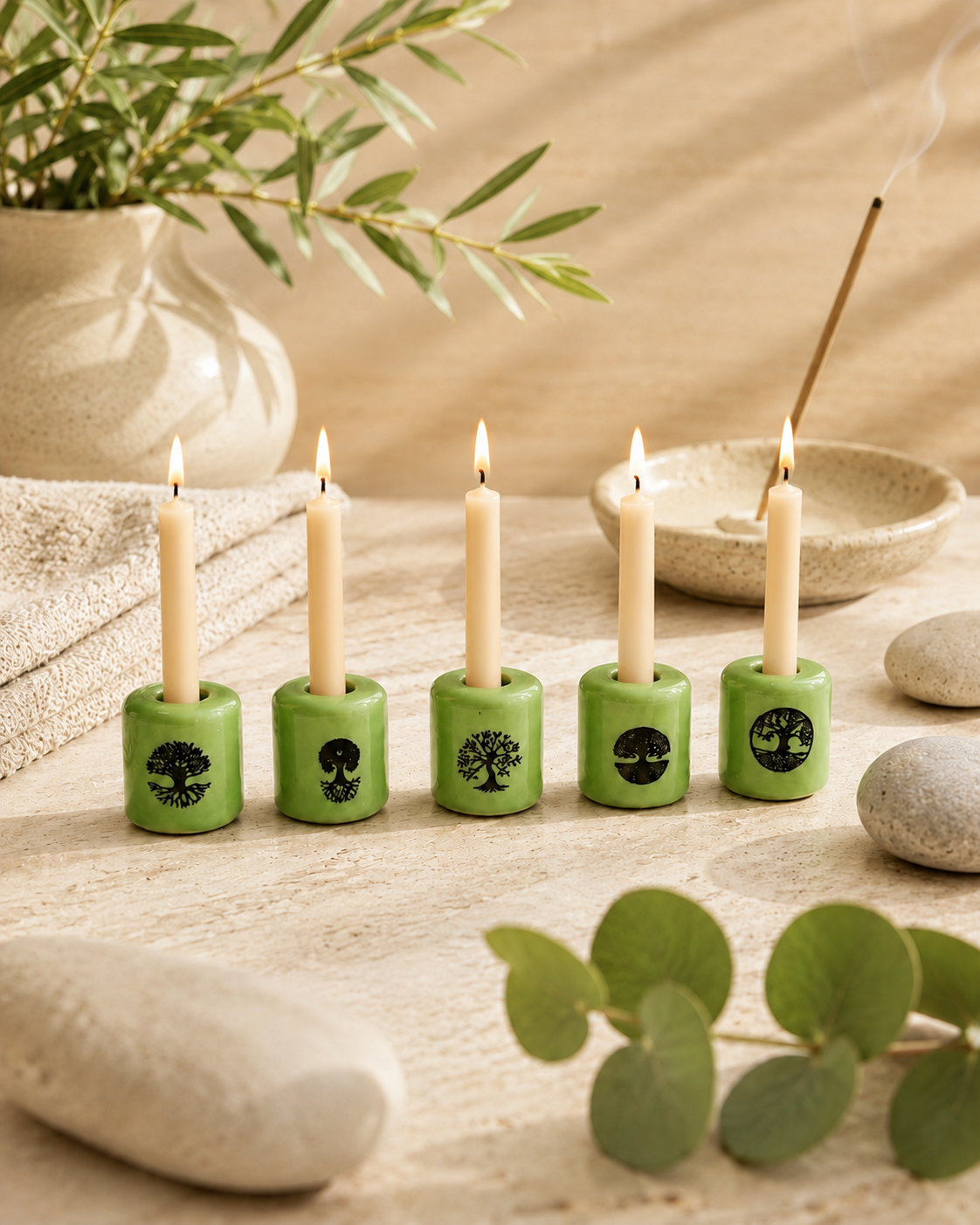 Ceramic Candle Holder Tree of Life