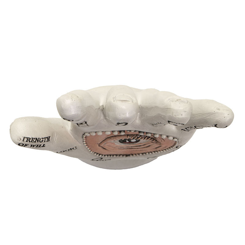 Palmistry Hand with Heart Statue