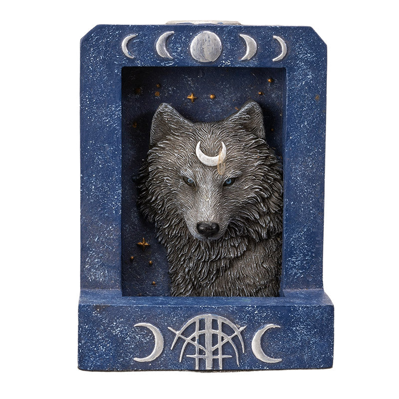 Moon Wolf Backflow Cone Incense Burner