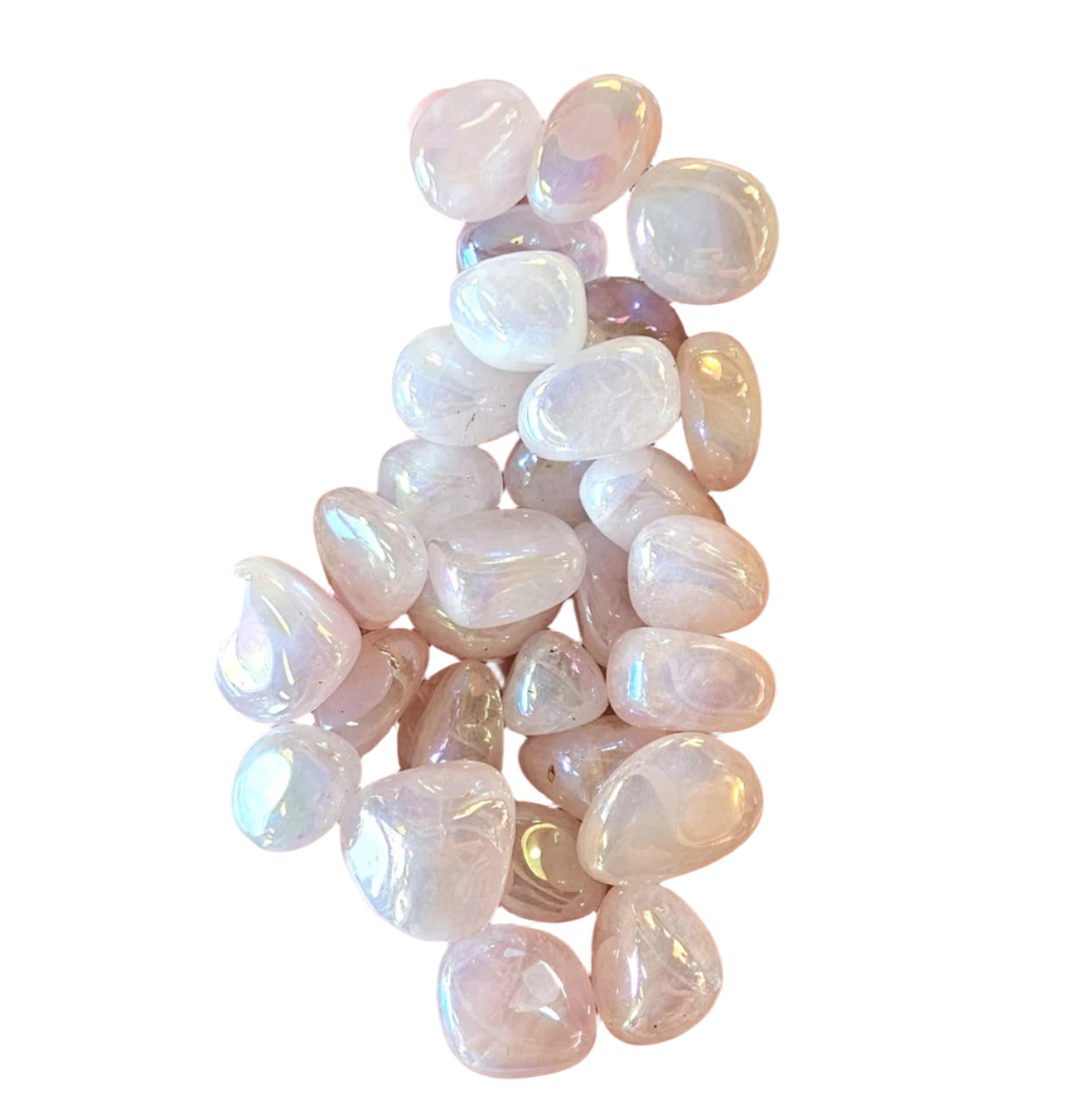 Aura Milky Quartz Tumbled