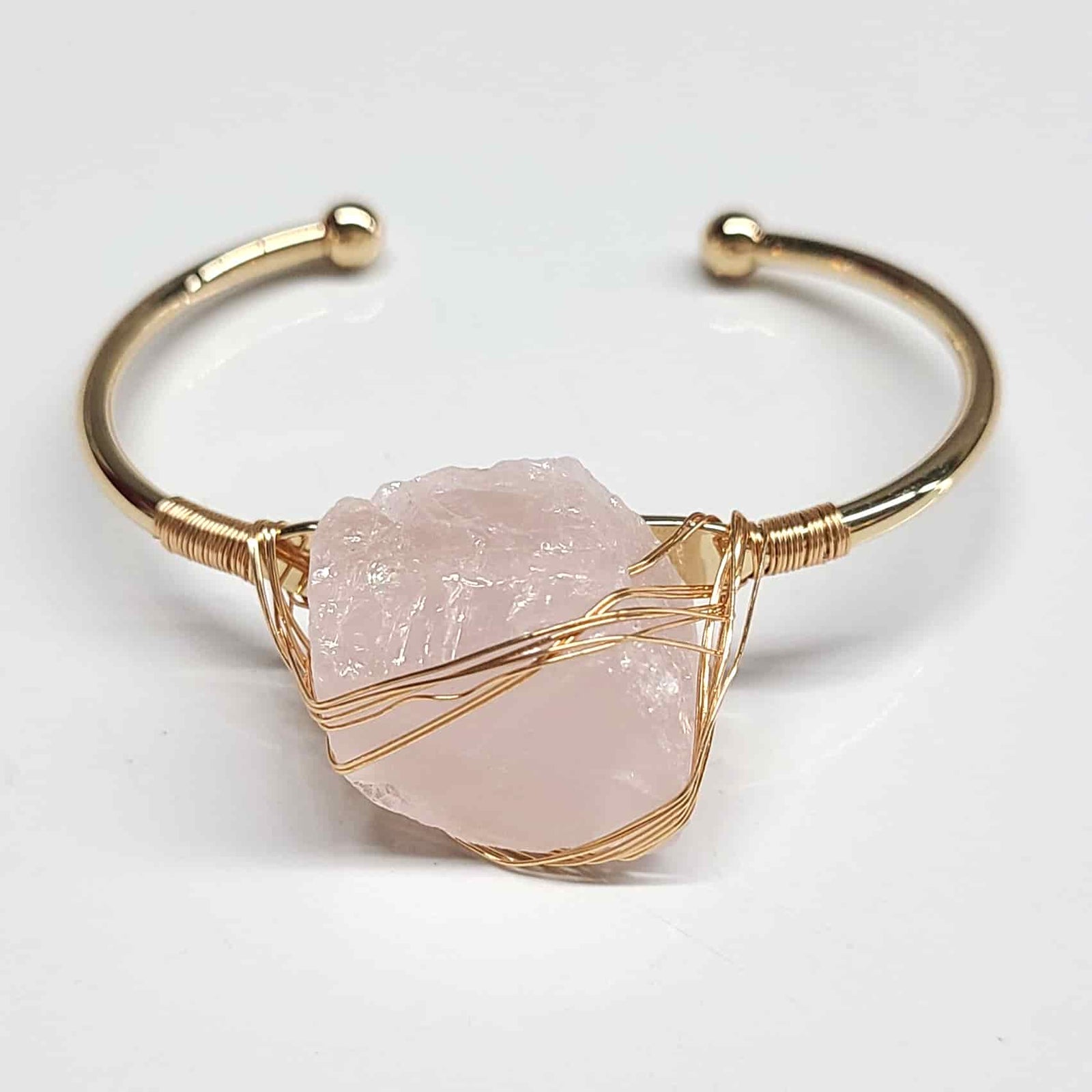 Wire Wrapped Crystal Bangle