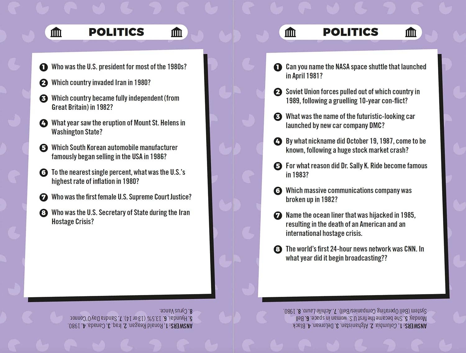 Best Of The 80s: The Trivia Game