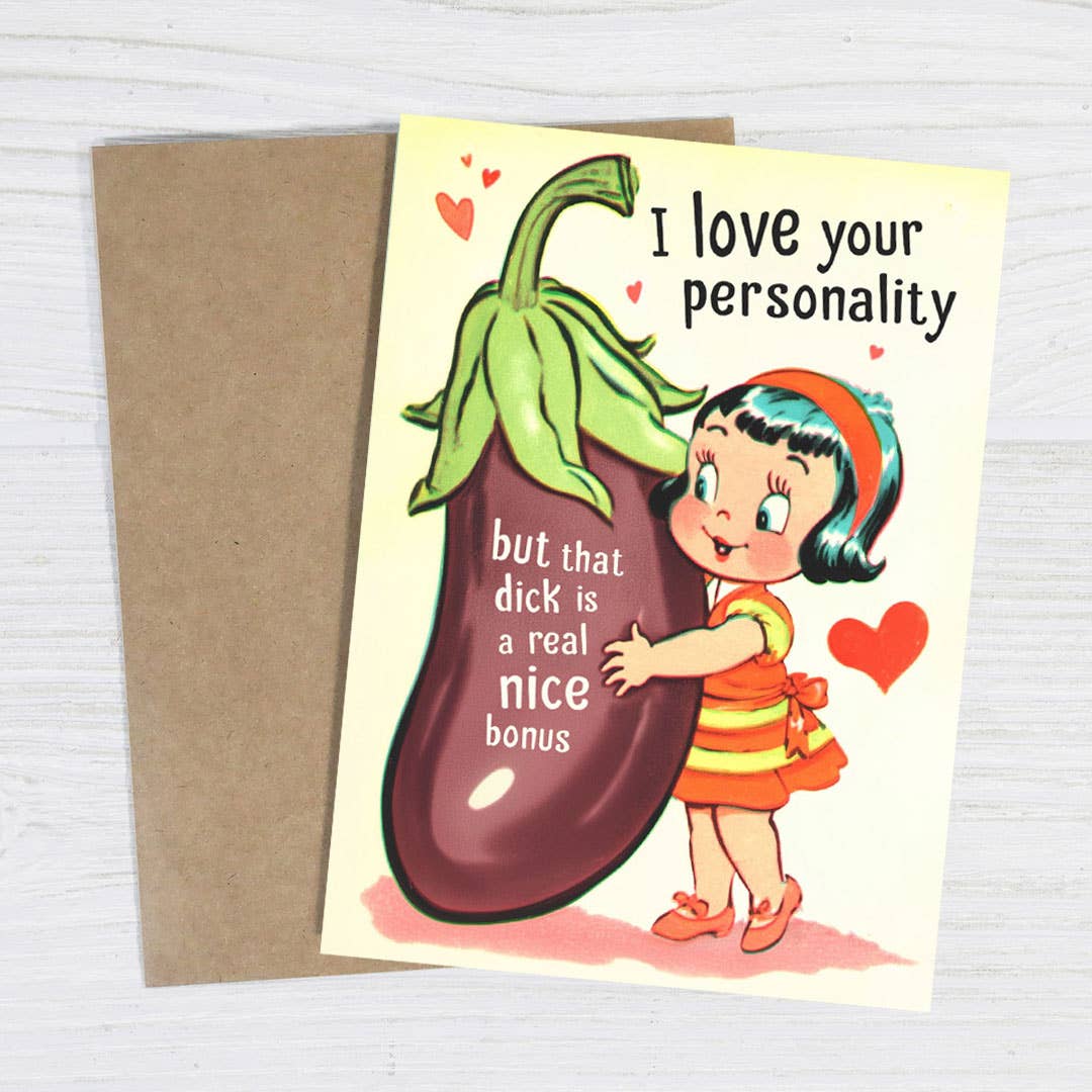 I Love Your Personality - Funny Romantic Valentine Card