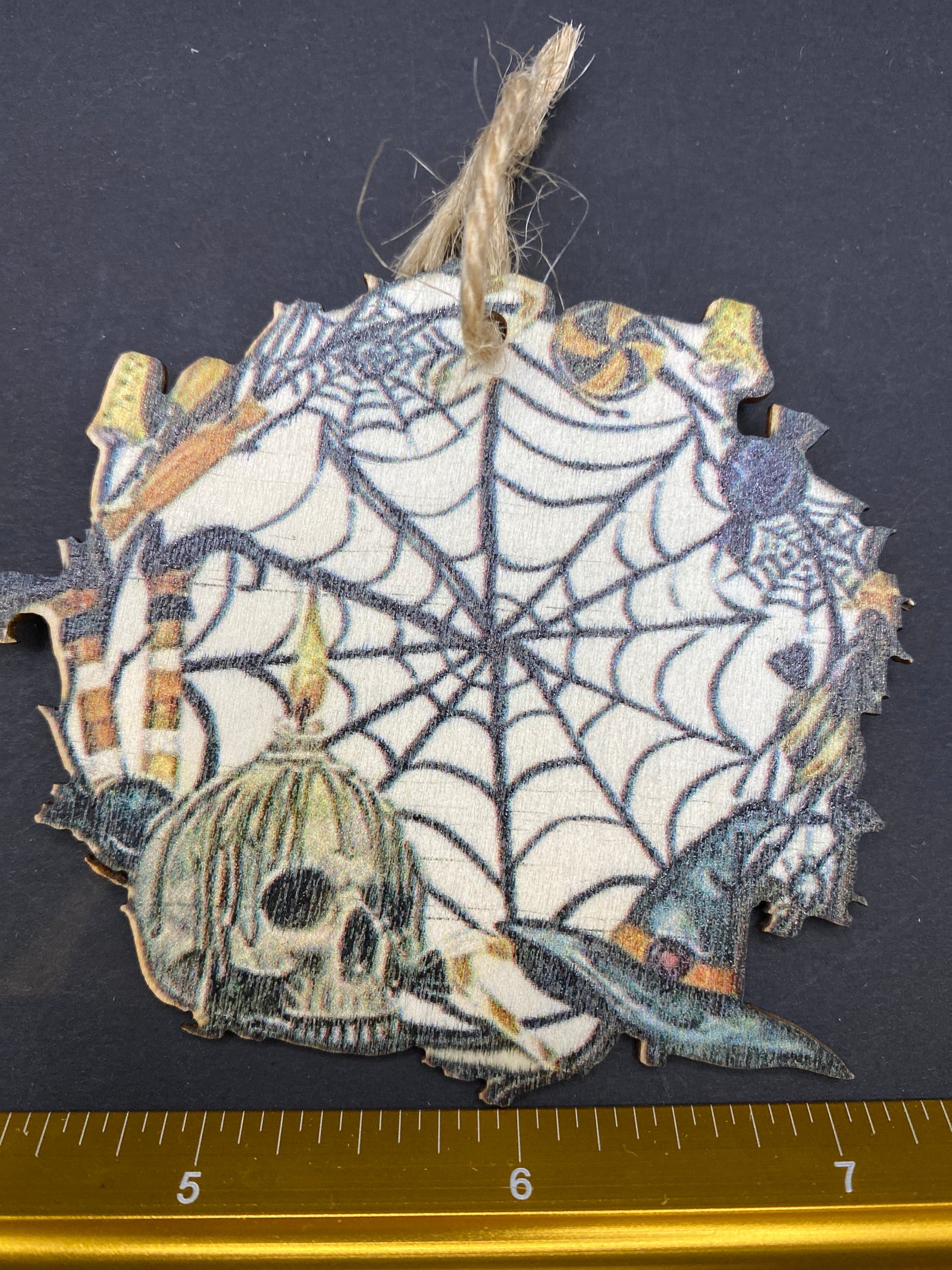 Memento Mori Wooden Ornament