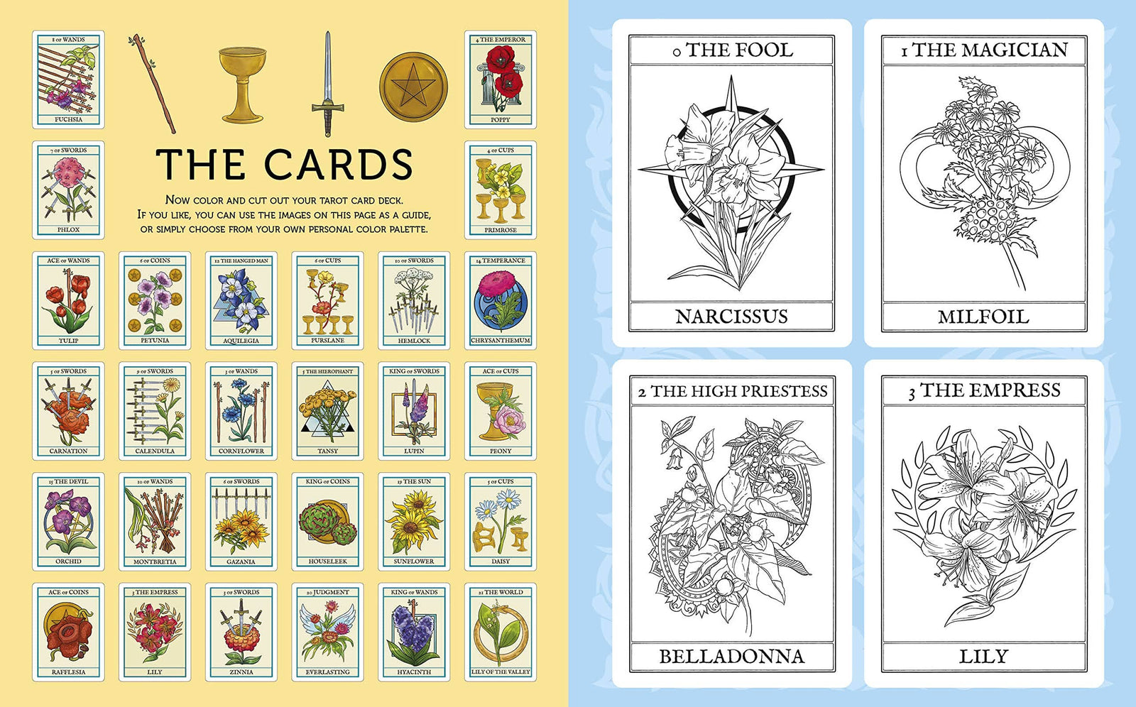 Create Your Own Flower Tarot Pack