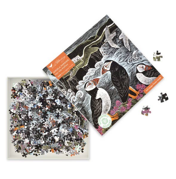 Angela Harding: Fair Isle Puffins 1000 Pc Sustainable Puzzle