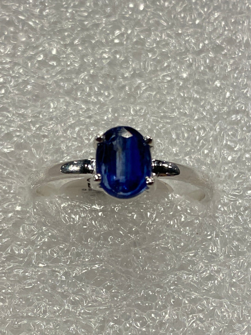 Gem-Cut Kyanite Sterling Silver Ring