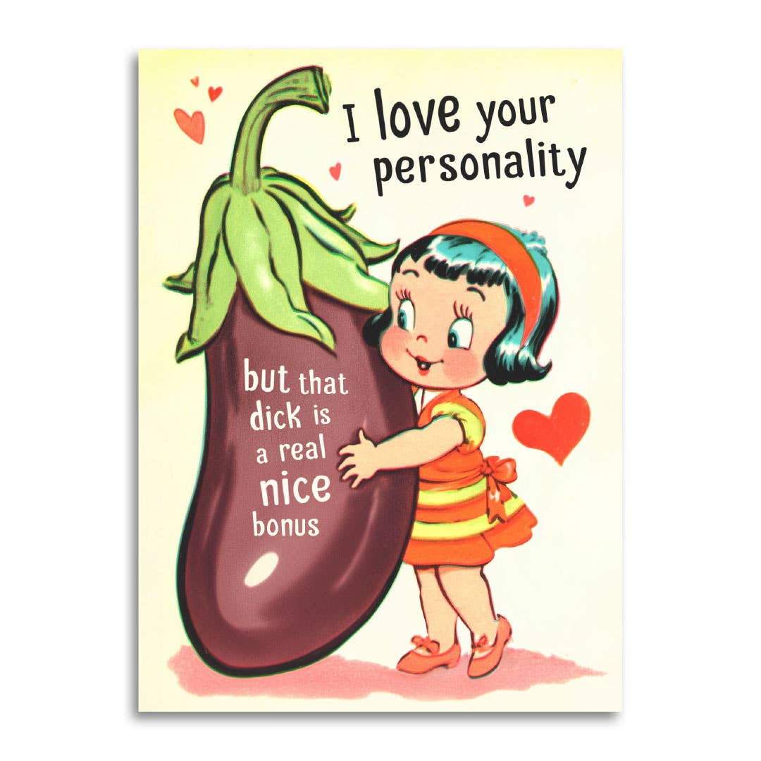 I Love Your Personality - Funny Romantic Valentine Card