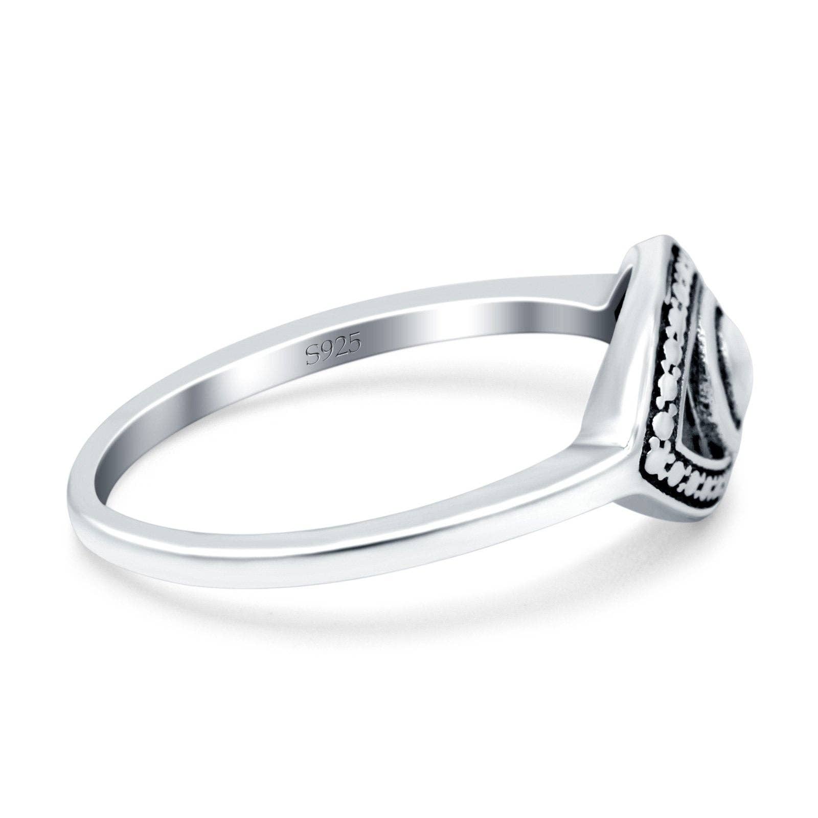 Evil Eye Oxidized Ring