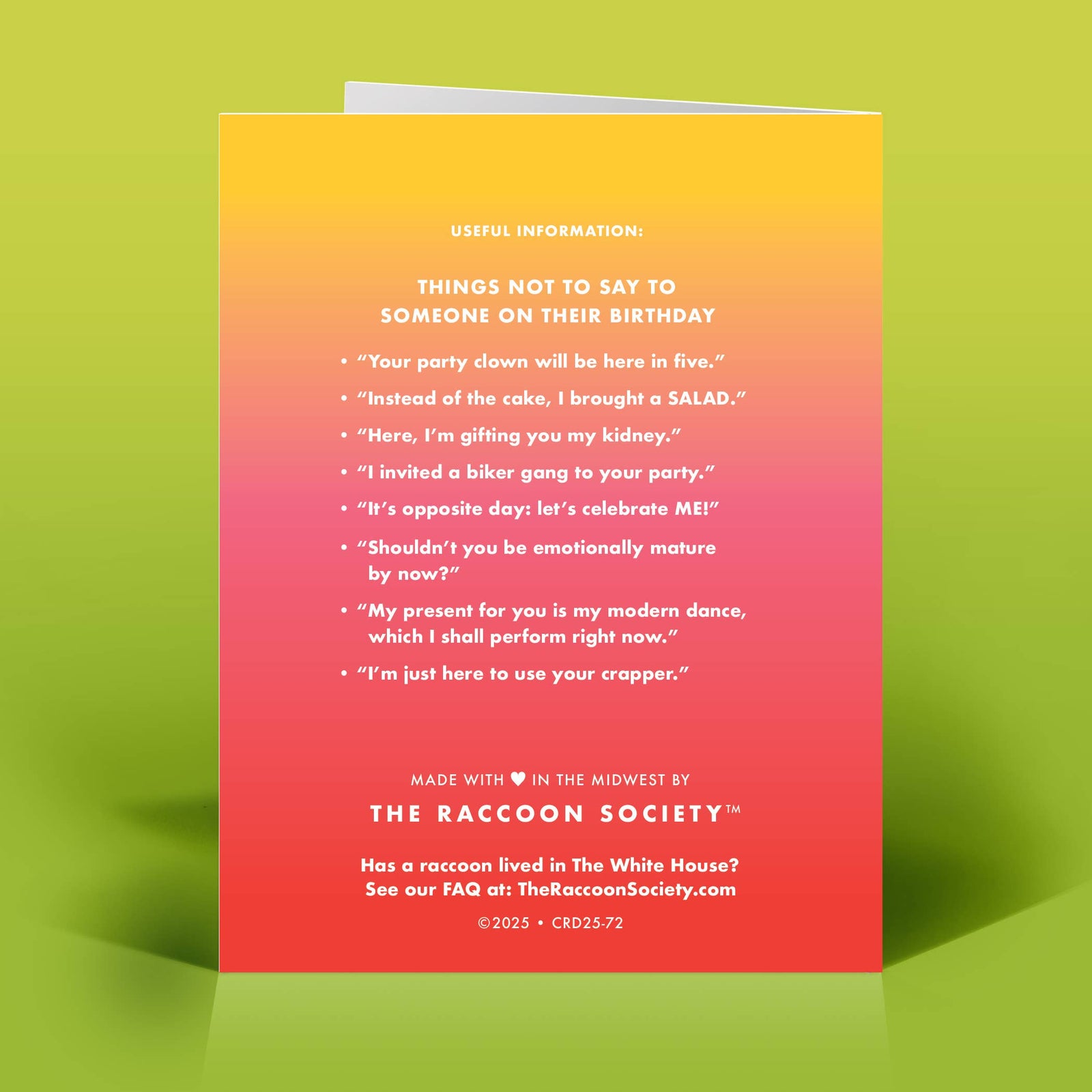 Funny Birthday Card – LITTLE DEMONS – Vintage Sassy Humor