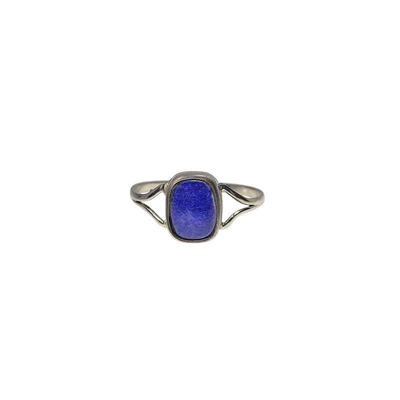 Lapis Stone Sterling Silver Ring