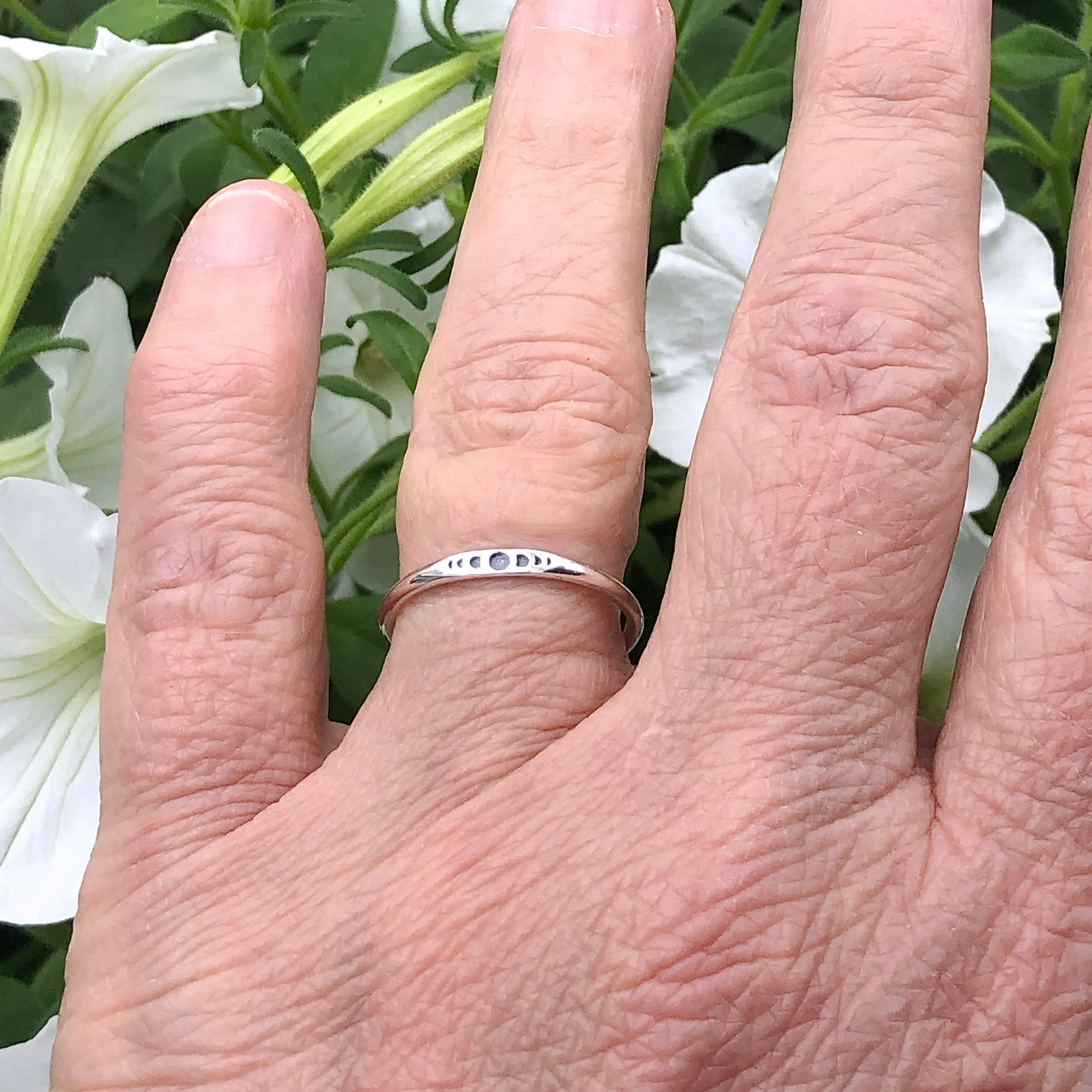 Tiny Moon Phases Ring