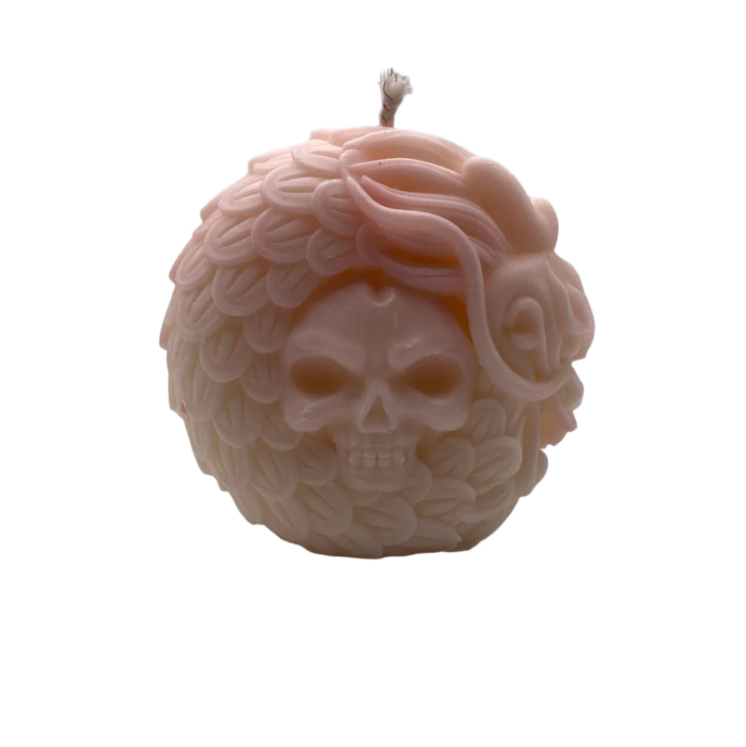 Dragon & Skull Circle Figure Candle