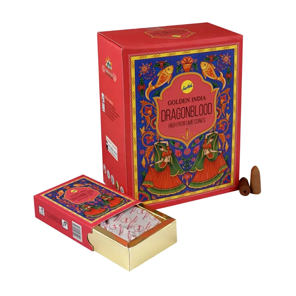 Golden India Incense Backflow Cones