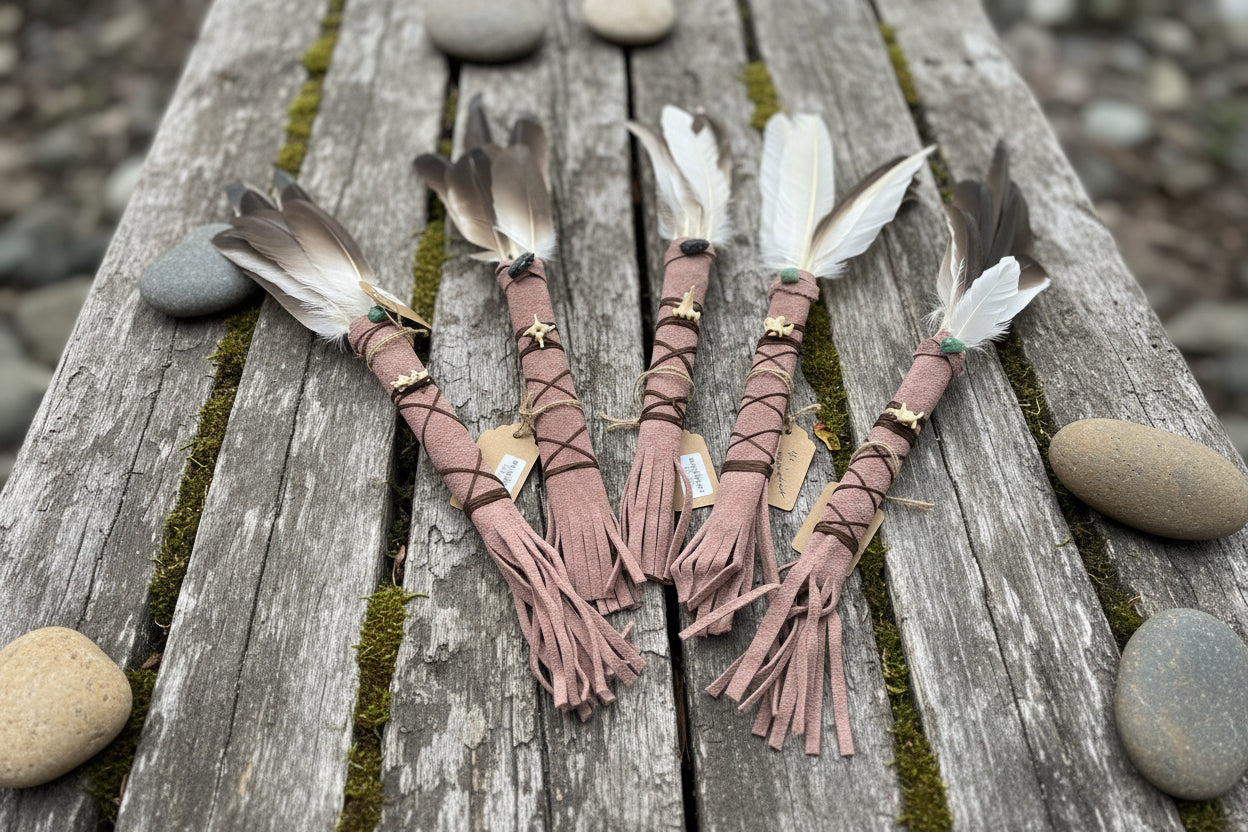 Feather Fans by the Curious Spider