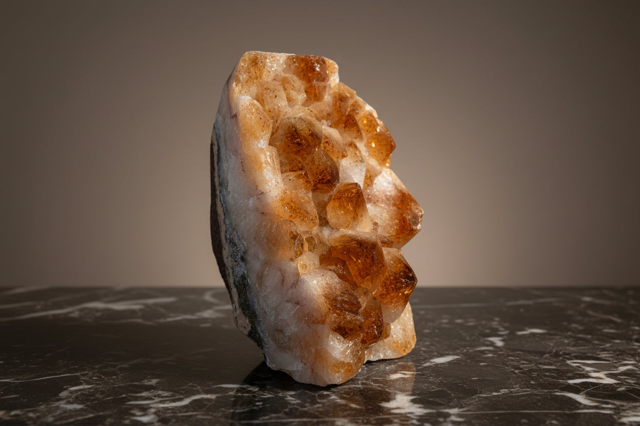 Cut Base Citrine Cluster