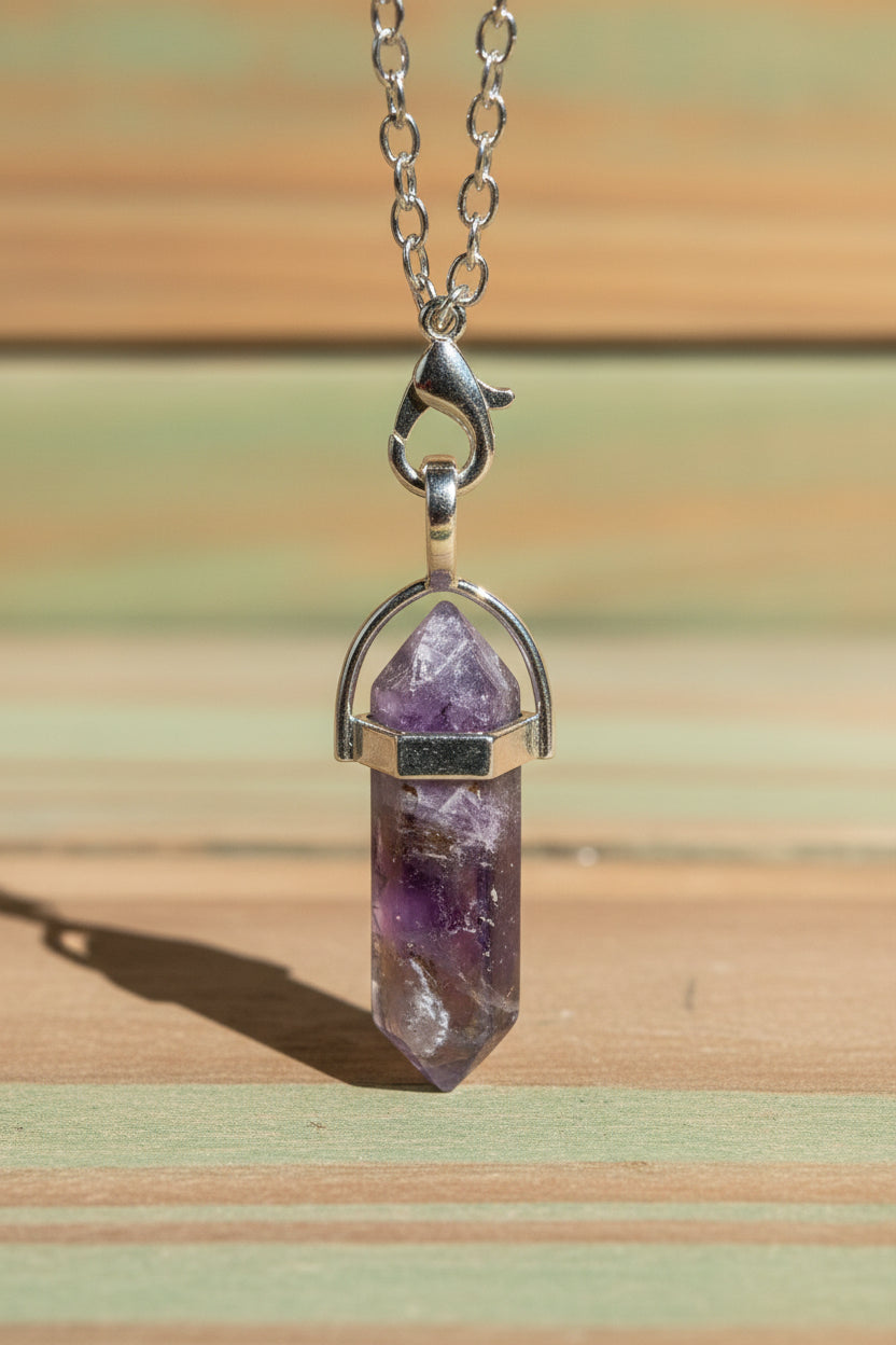 Amethyst Crystal Pendulum