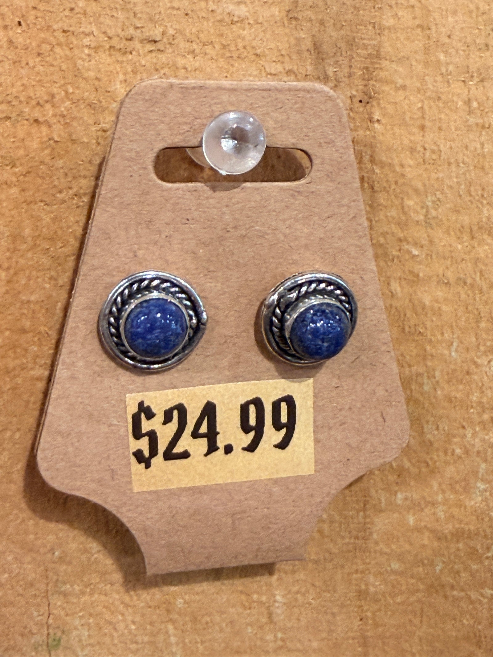 Crystal Stud Earrings – Silver-Plated