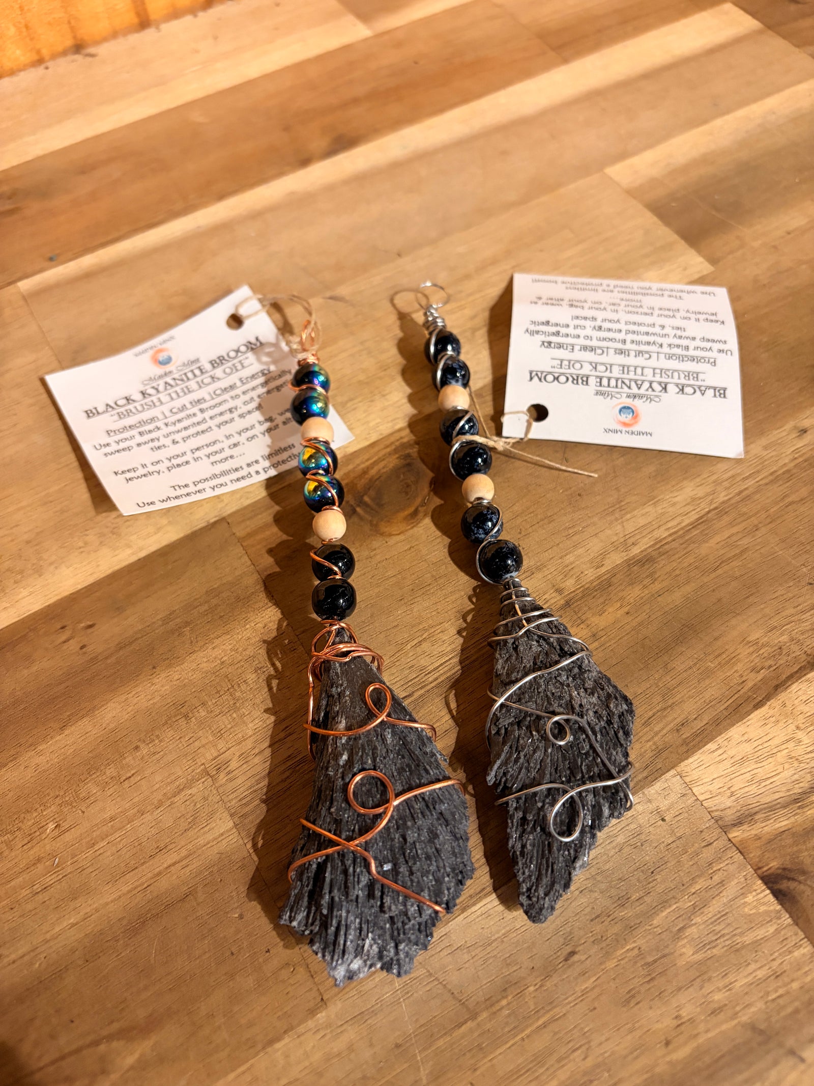 Kyanite Crystal Broom by Maiden Minx