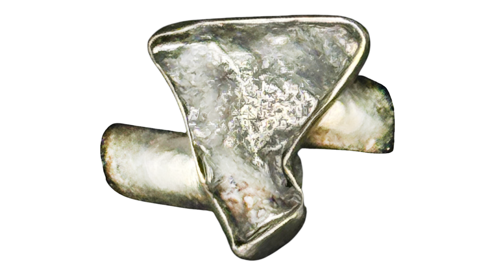 Meteorite (Campo Del Cielo) Sterling Silver Ring Adjustable