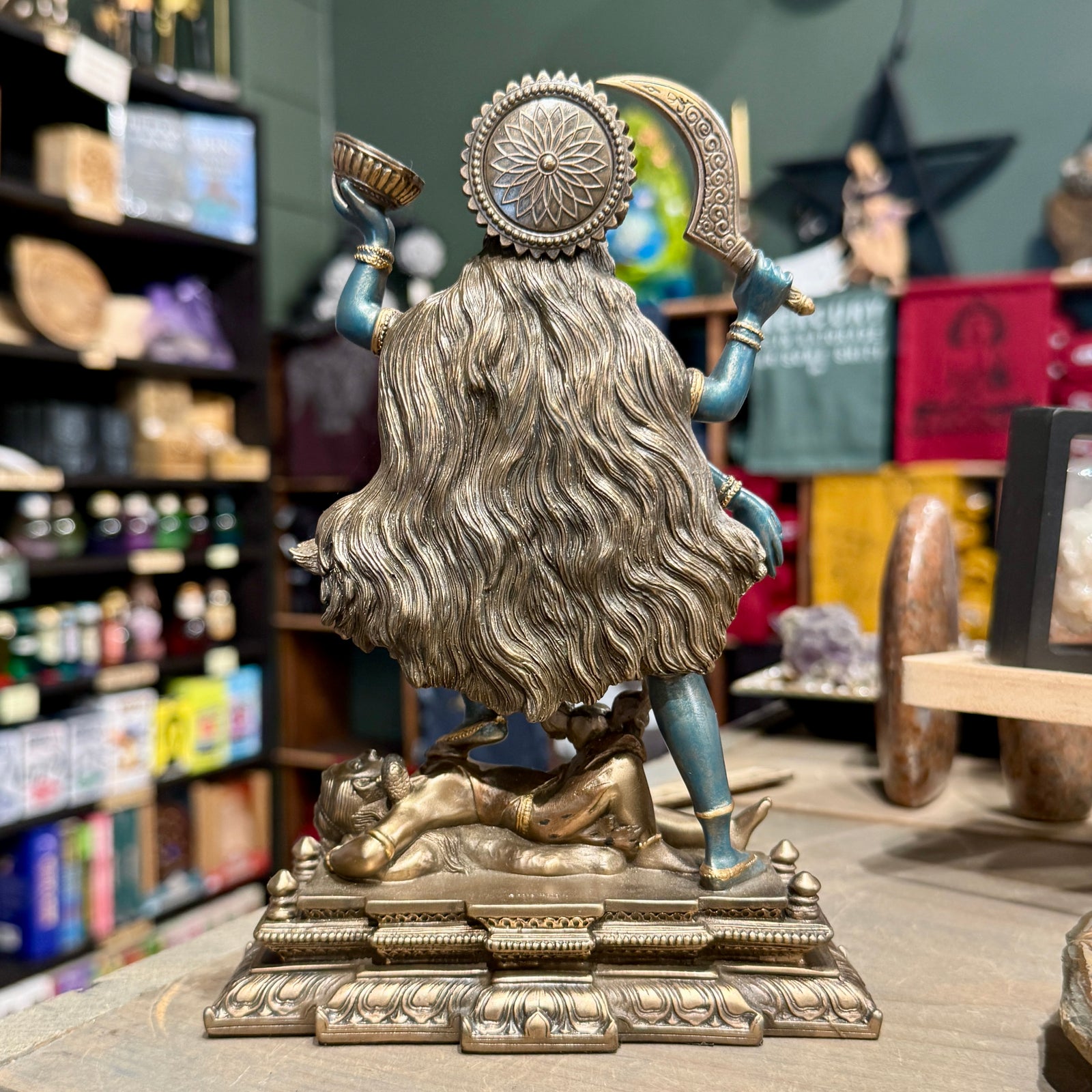 Kali Stepping on Shiva's Chest Statue