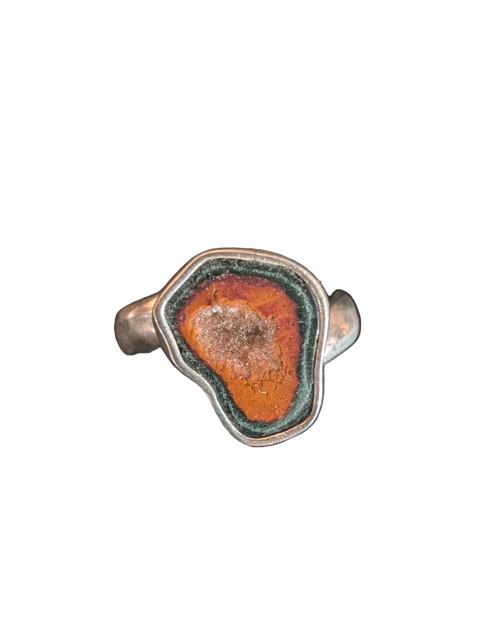 Tabasco Geode Sterling Silver Ring