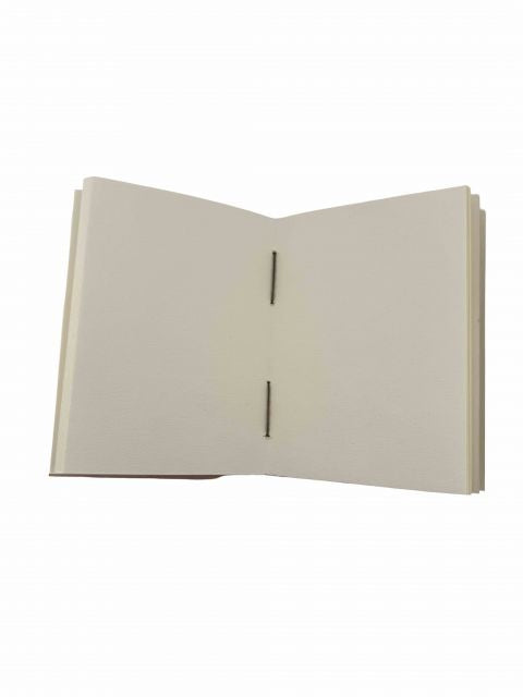 World Map Embossed Leather Journal - Medium