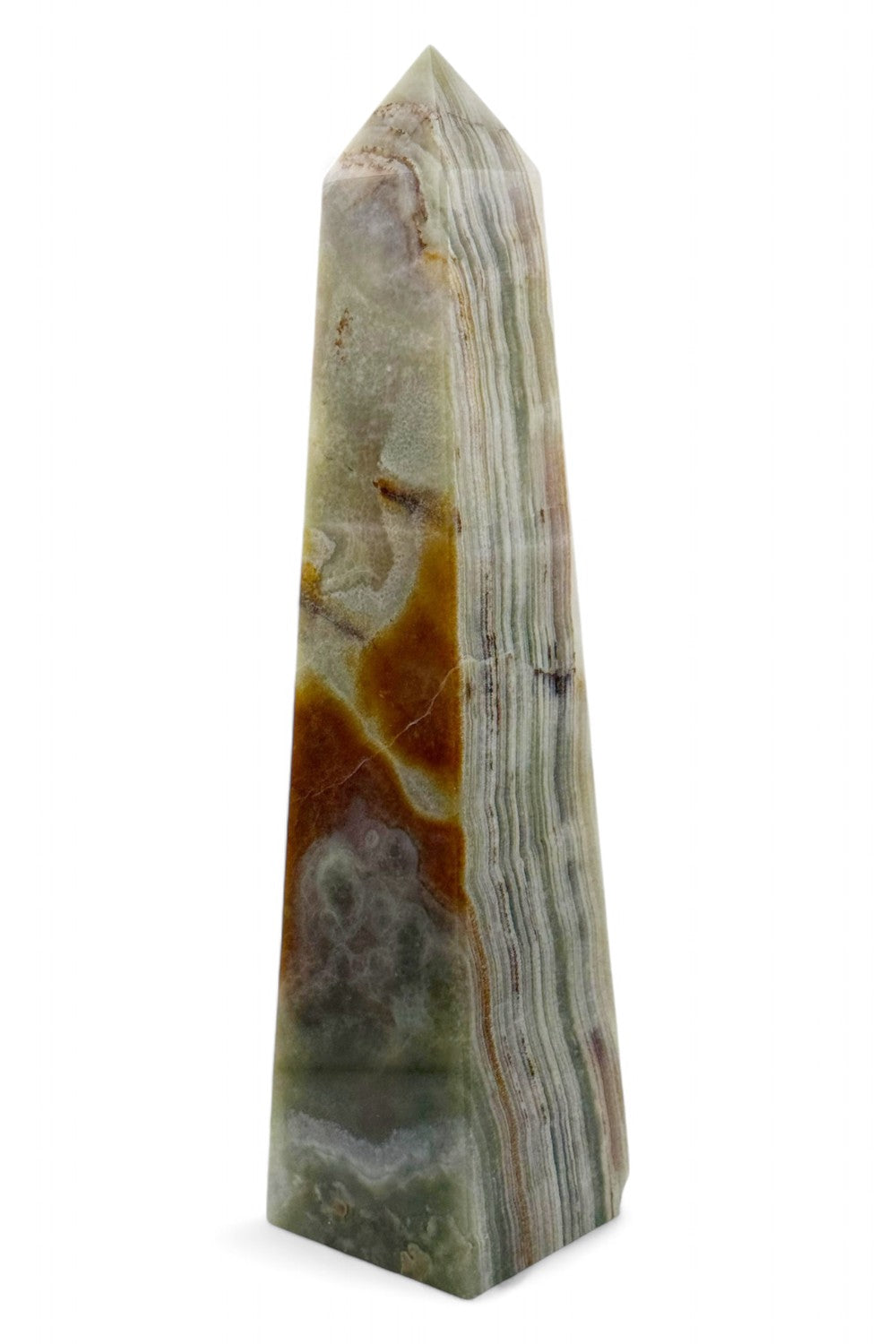 Green Onyx Crystal Tower