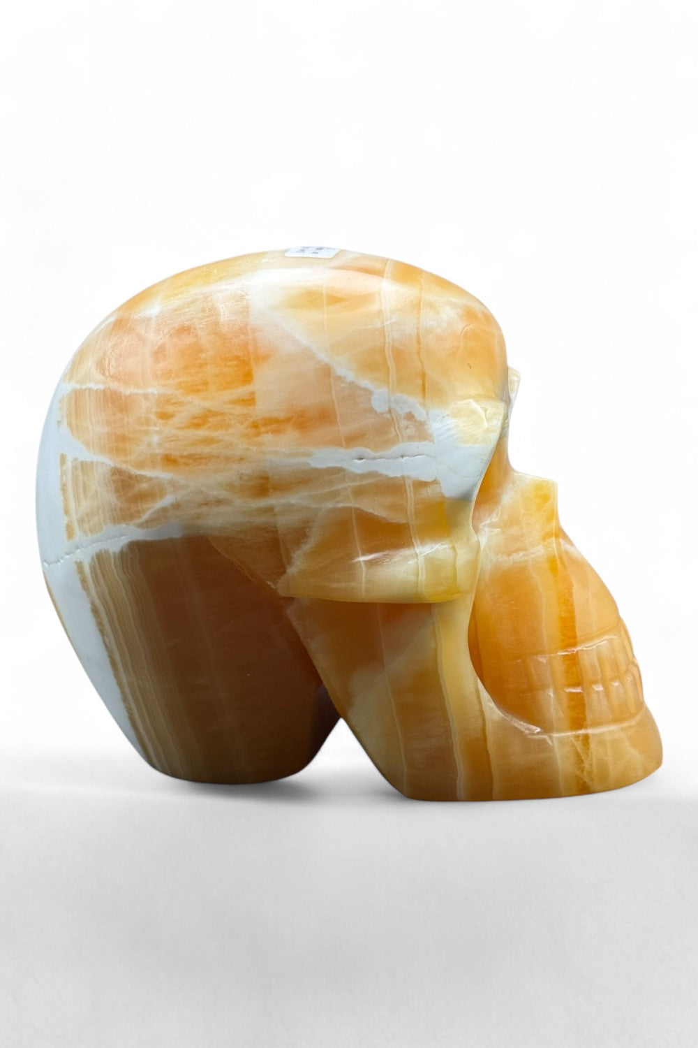 Crystal Skull Orange Calcite