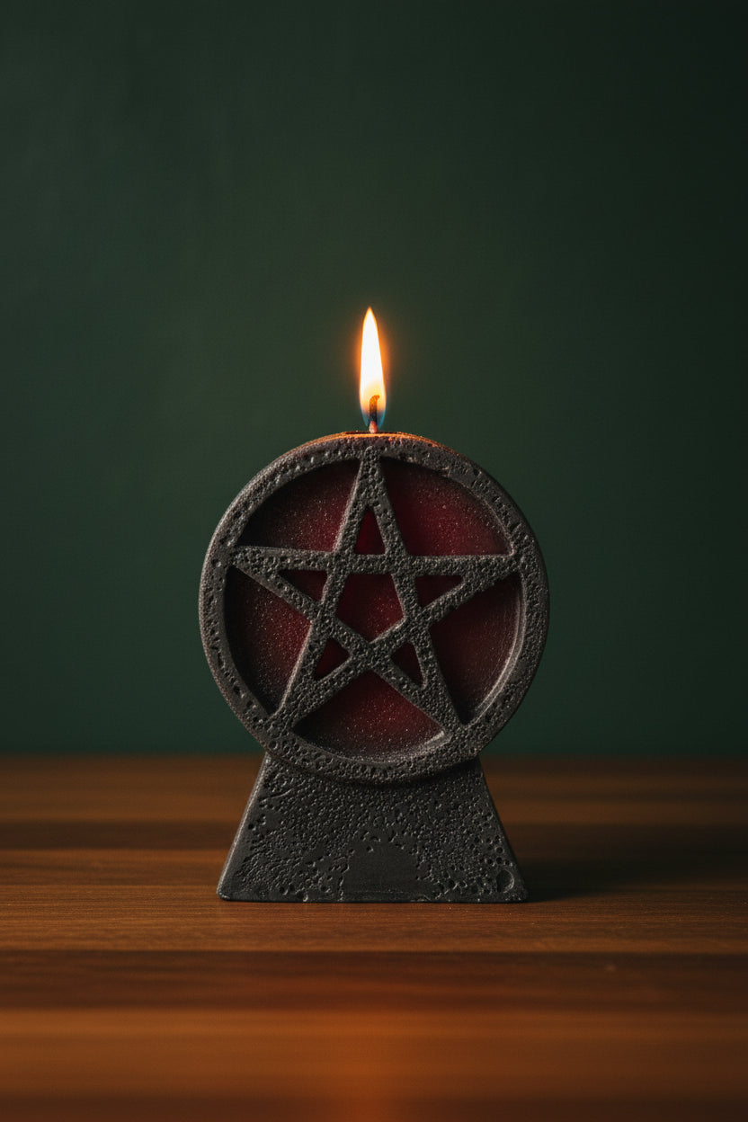 Pentacle Figure Candle