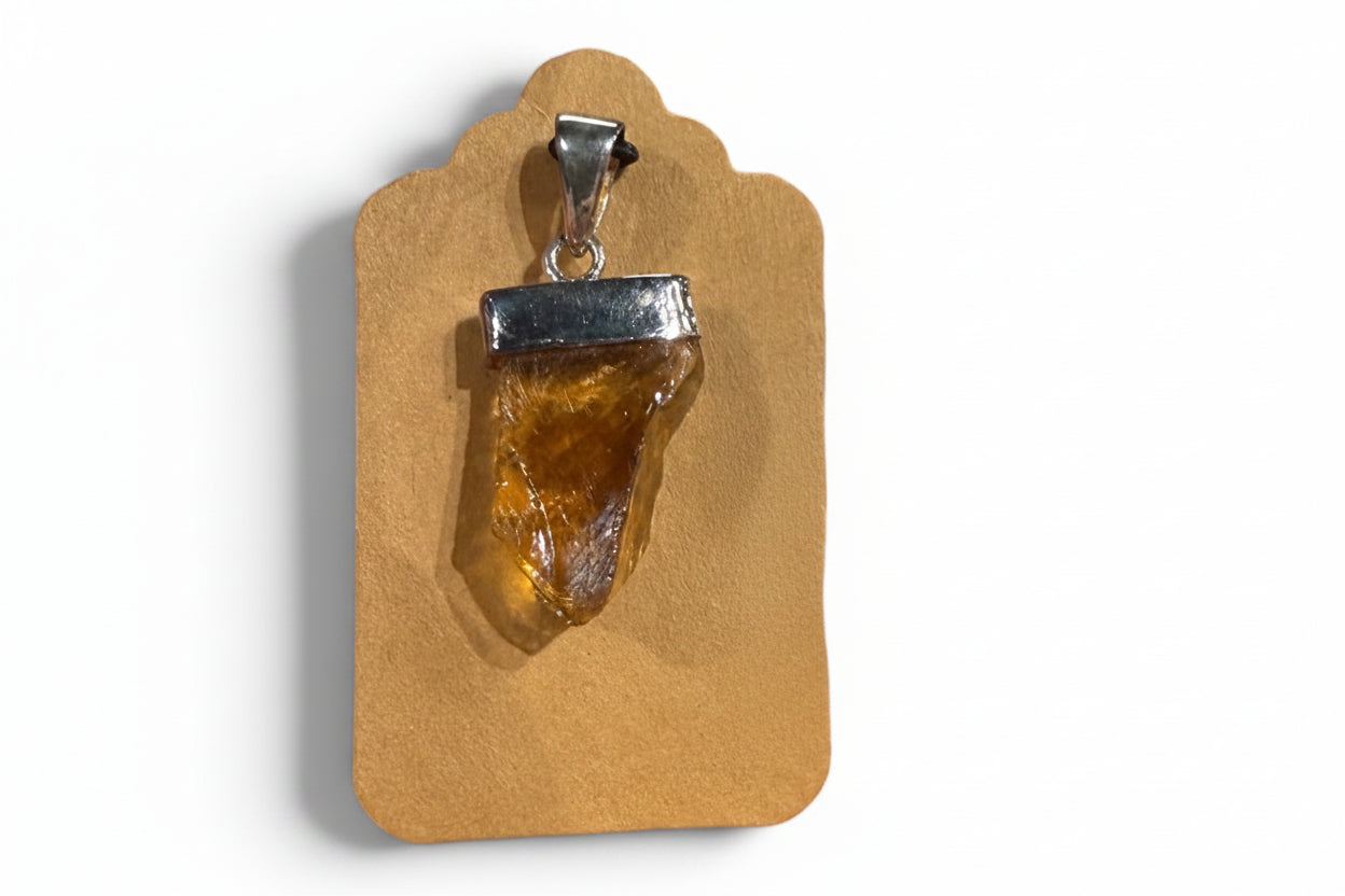 Citrine Sterling Silver Pendant