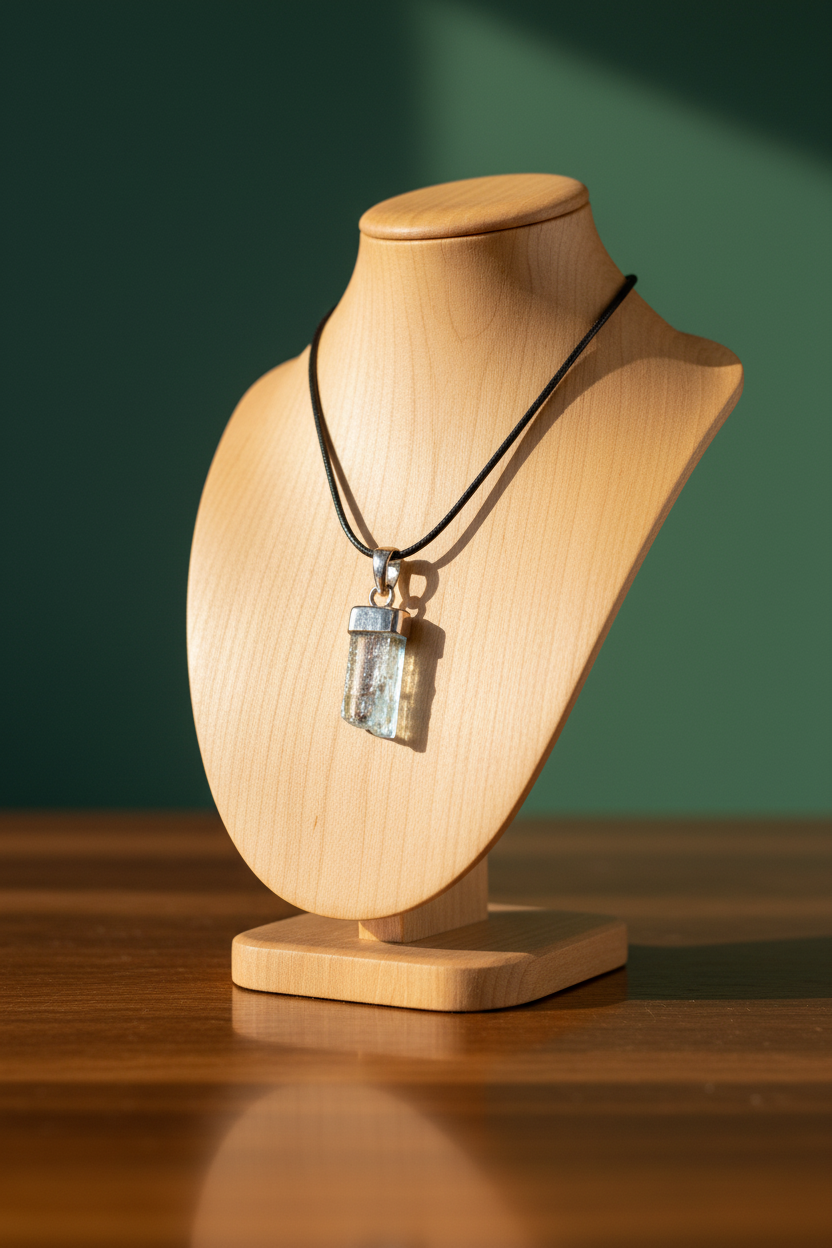 Aquamarine Sterling Silver Pendant