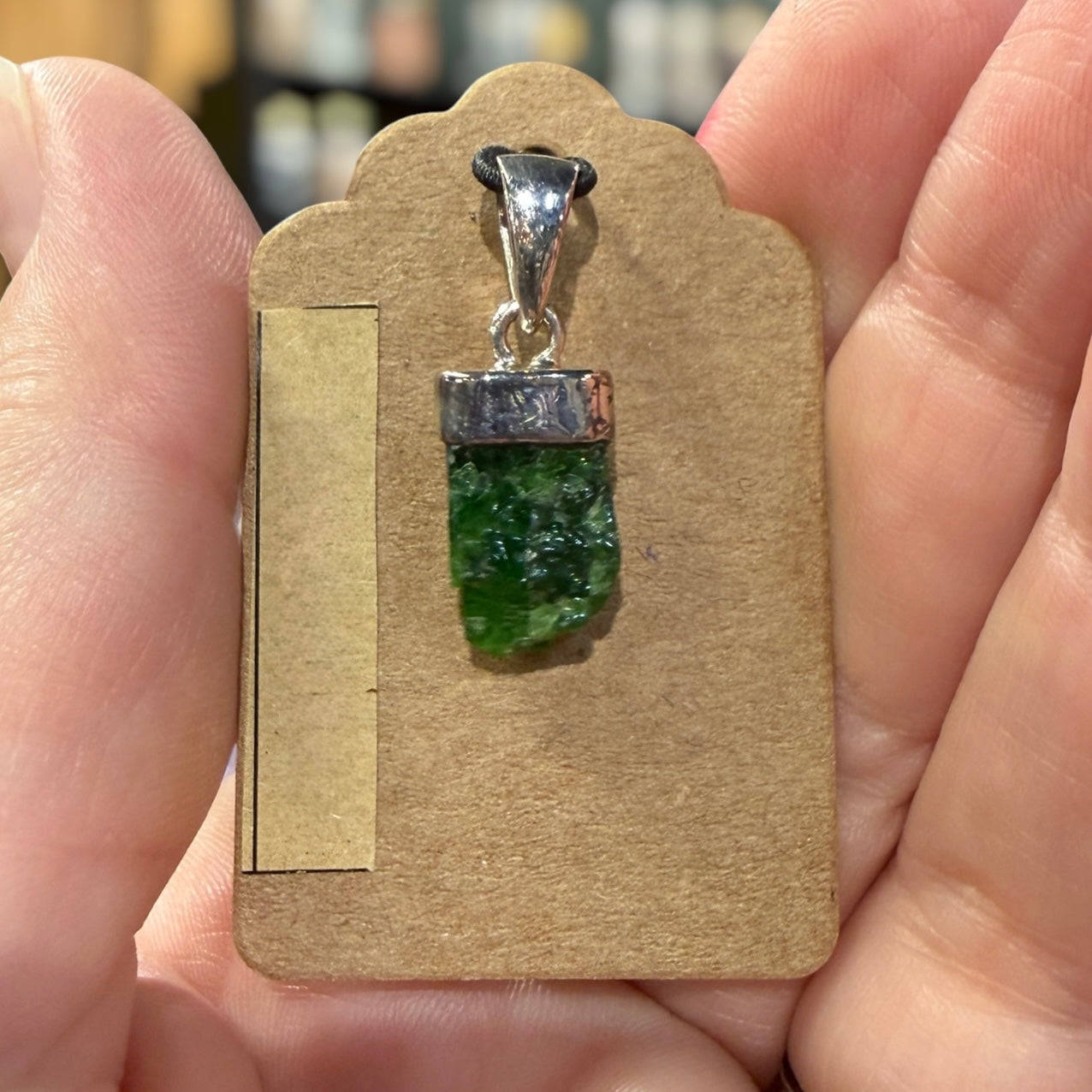 Diopside Sterling Silver Pendant