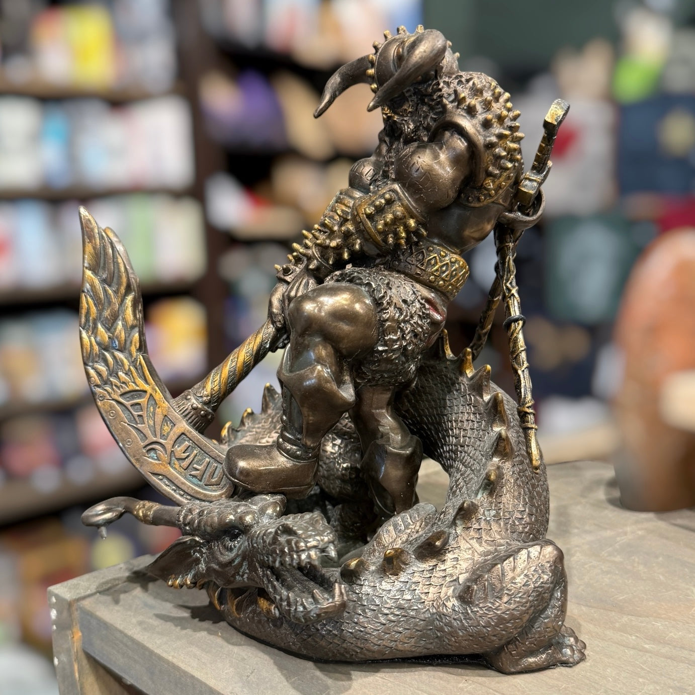 Thor and Jörmungandr Statue