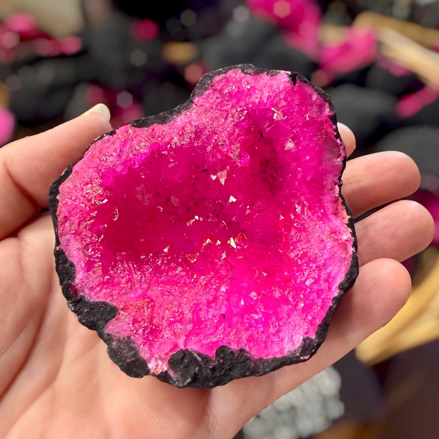 Black & Pink Geode