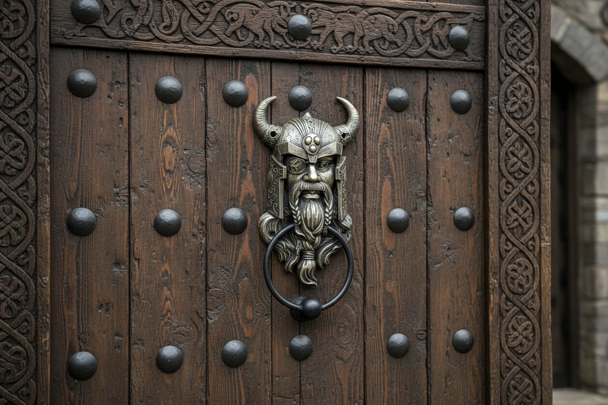 Odin Door Knocker Statue