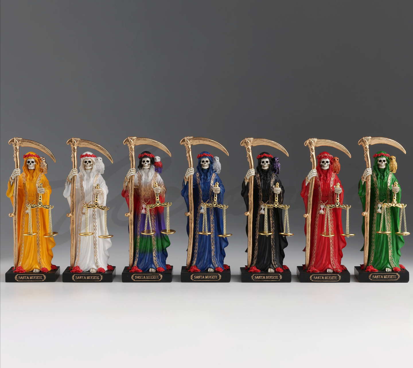 Lil' Santa Muerte Statue Color Robe