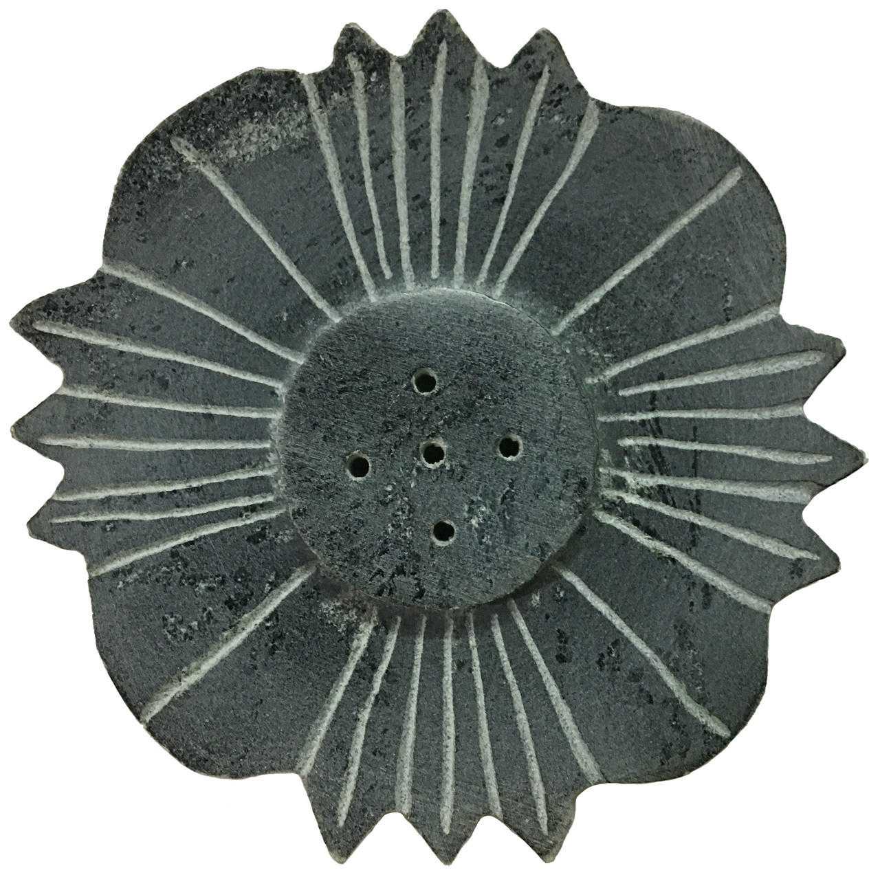 Stone Flower Incense Burner