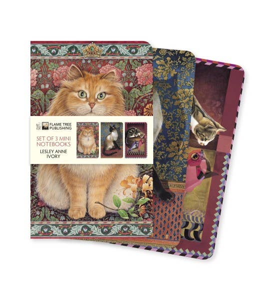 Lesley Anne Ivory Cat Mini Notebooks