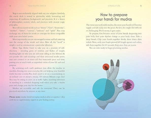 Yoga Mudra Oracle Book & Card Deck: Includes 44 Cards