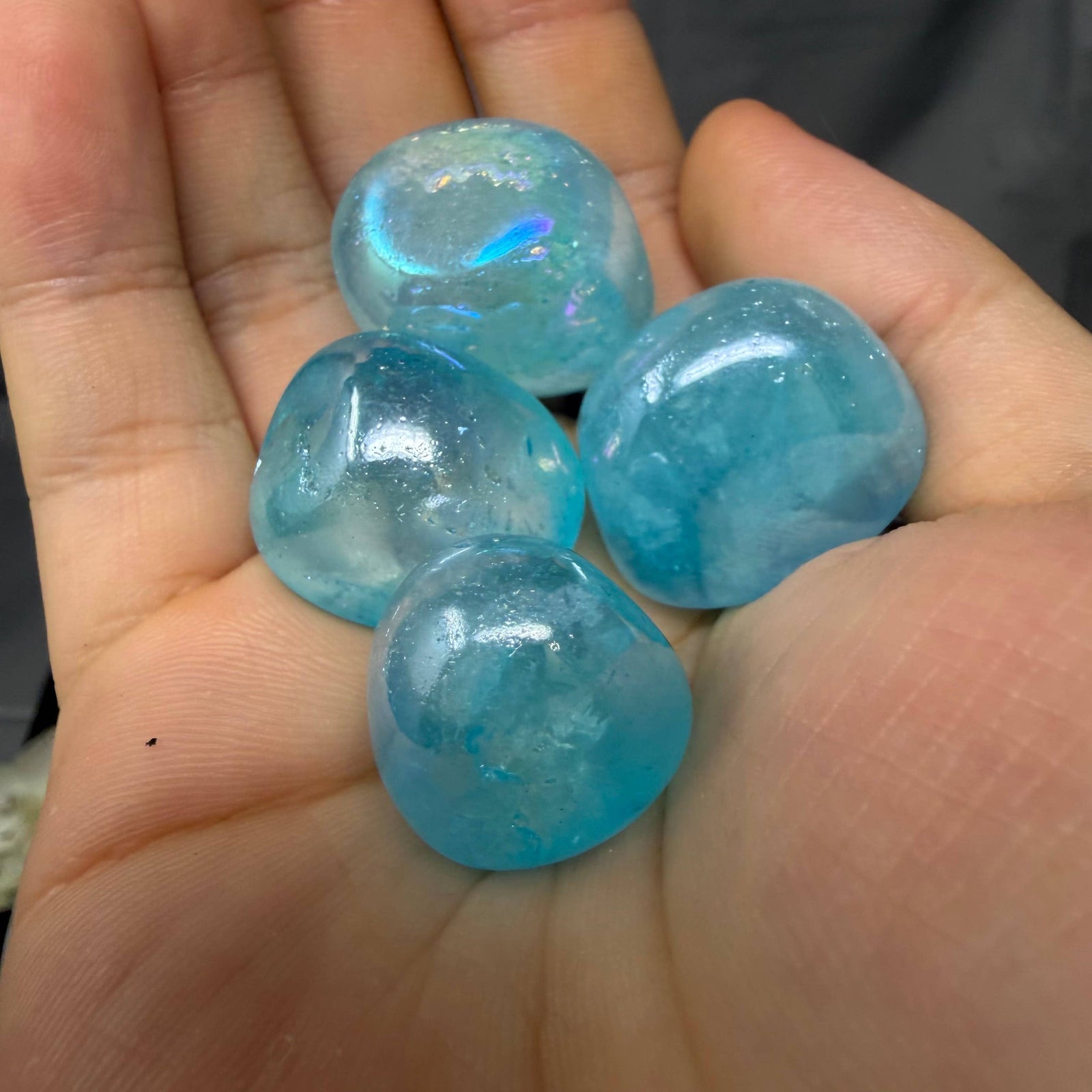 Angel Aura Quartz Tumble (Clear Quartz)