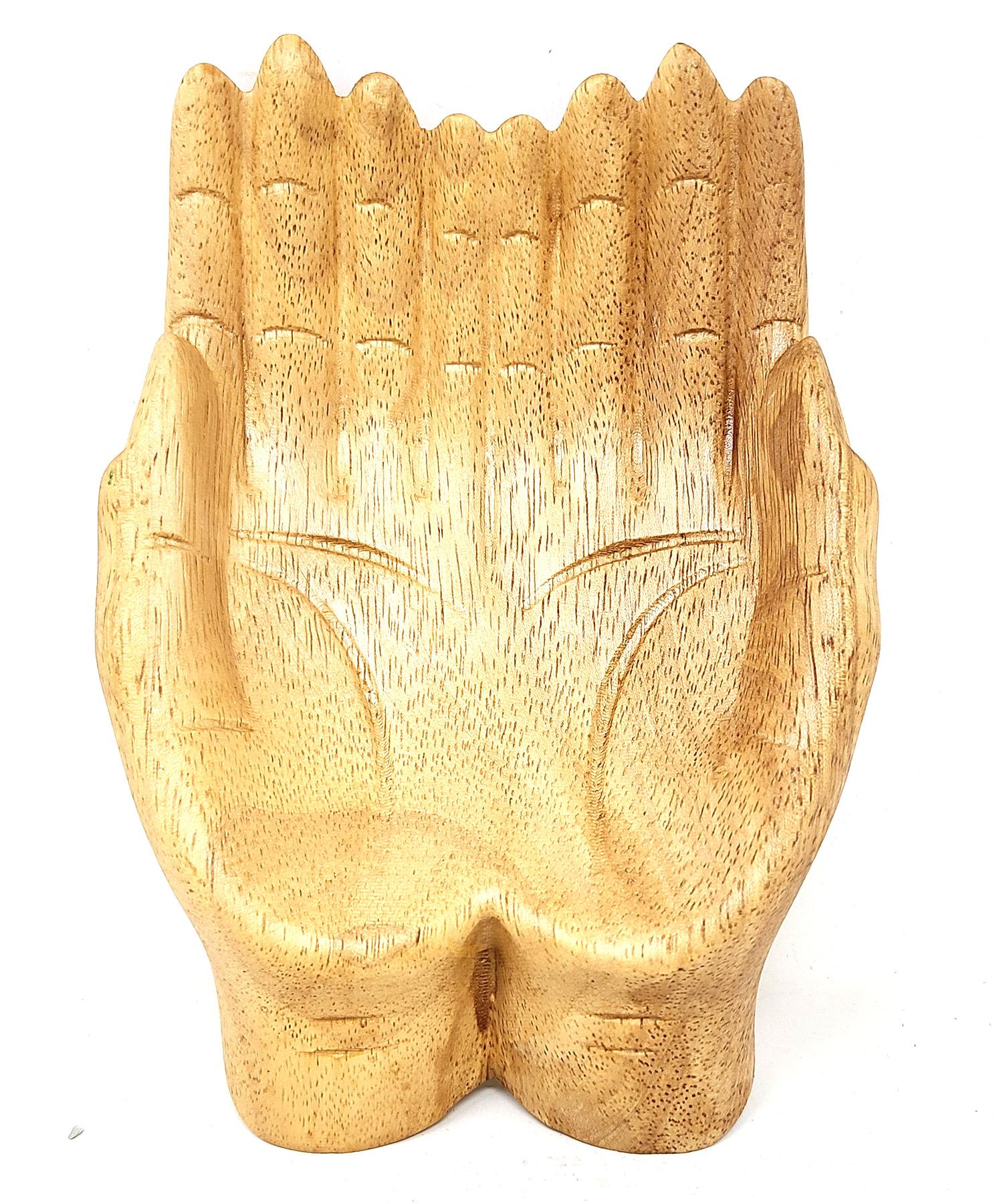 Wooden Hands Bowl