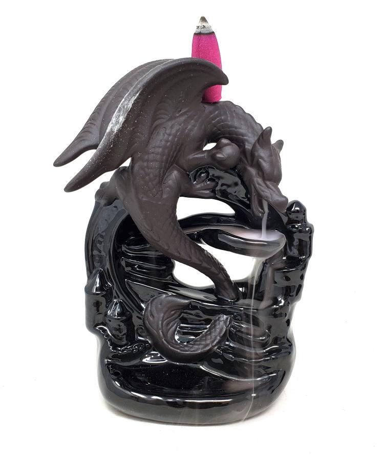 Black Dragon on Mountain Backflow Burner