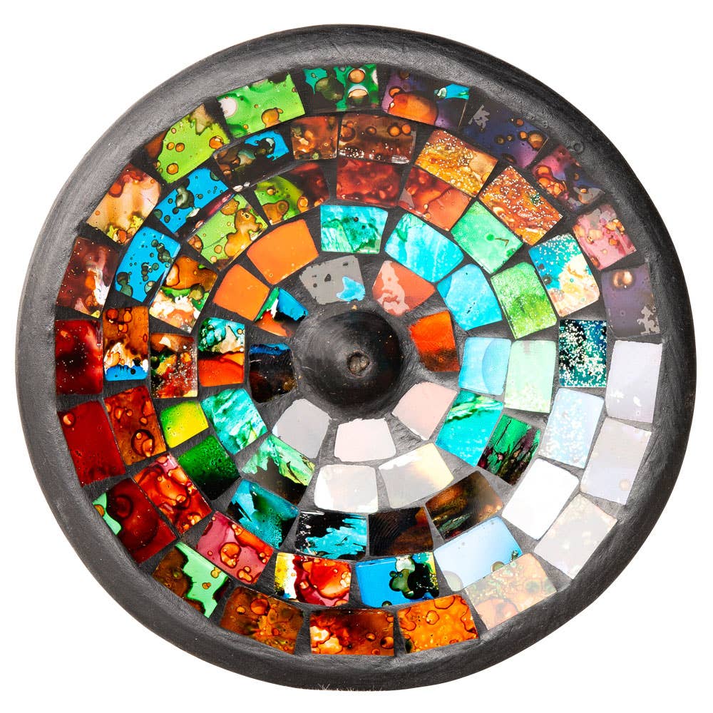 ASSORTED COLORS MOSAIC Incense Burner