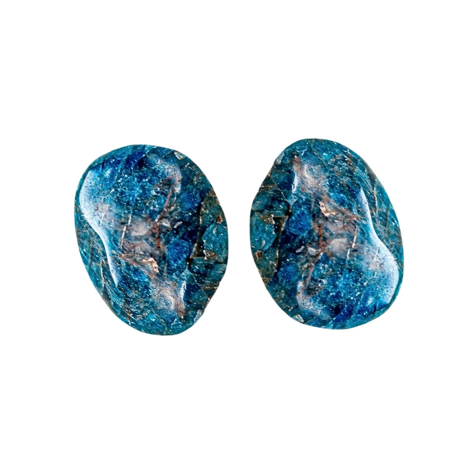 Blue Apatite Pebble
