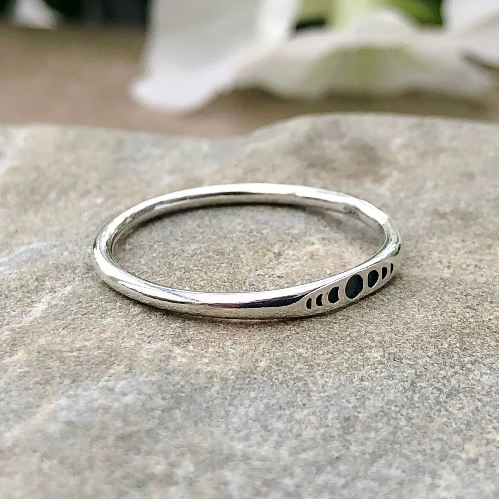 Tiny Moon Phases Ring
