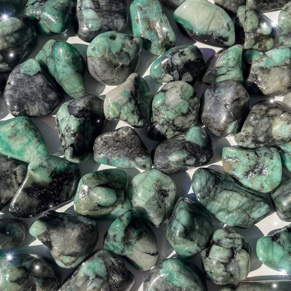 Emerald in matrix Tumbled