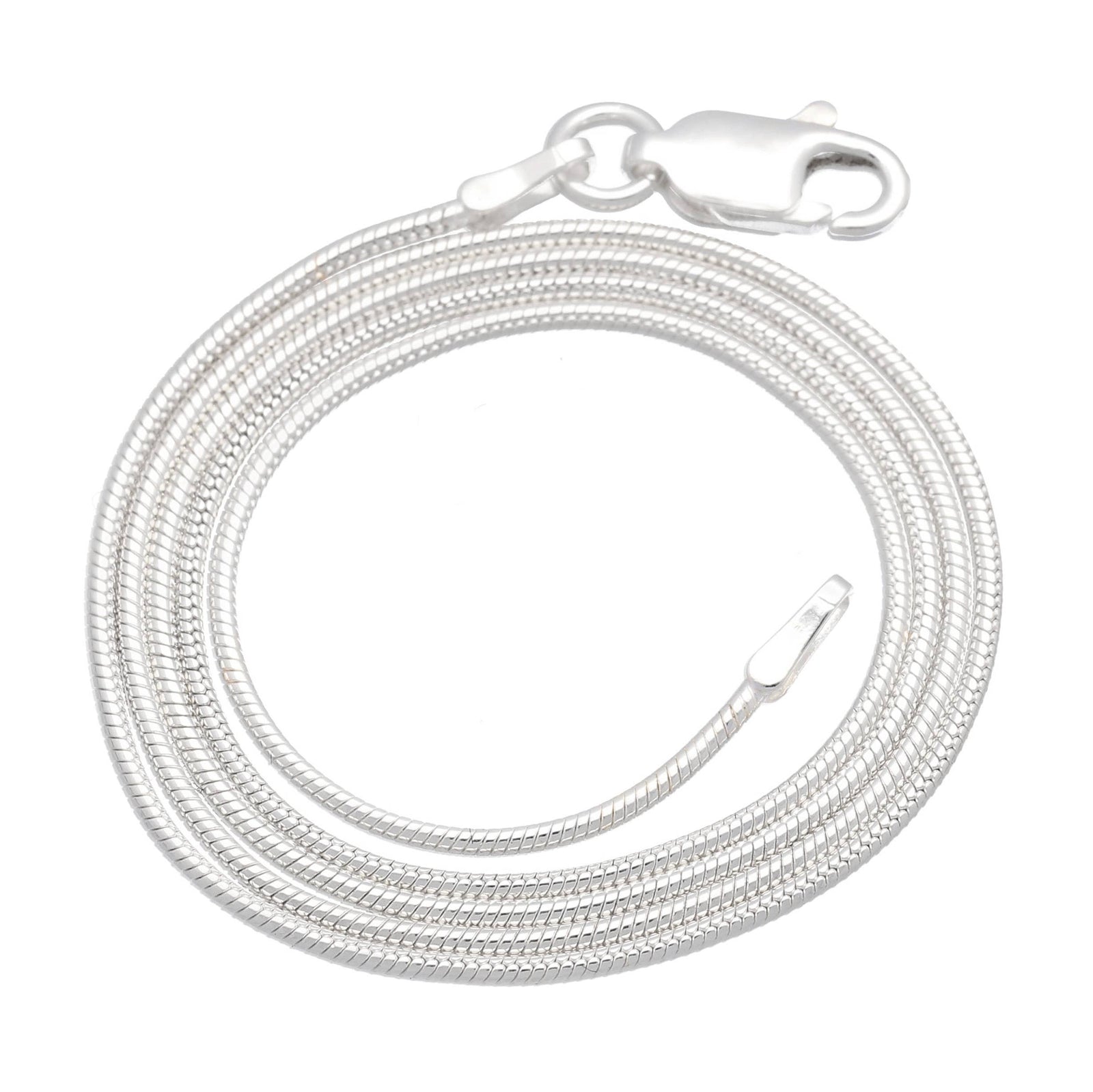 20" Sterling Silver Italian Snake Chain Necklace